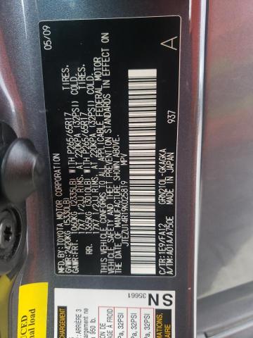 Photo 10 from auction – 2009 TOYOTA 4RUNNER SR with VIN JTEZU14R19K025819