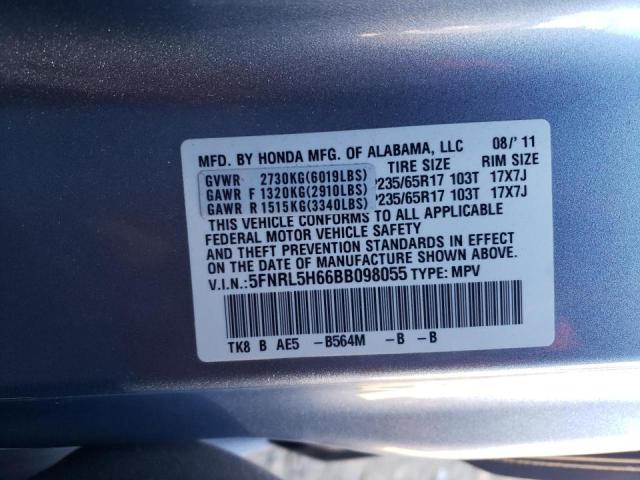 Photo 10 from auction – 2011 HONDA ODYSSEY EX with VIN 5FNRL5H66BB098055