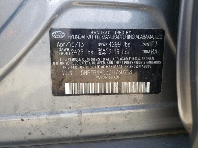 Photo 10 from auction – 2013 HYUNDAI SONATA GLS with VIN 5NPEB4AC3DH730218