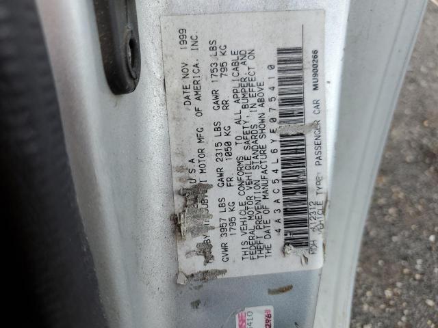 Photo 10 from auction – 2000 MITSUBISHI ECLIPSE GT with VIN 4A3AC54L6YE075410