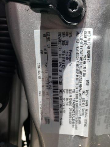 Photo 10 from auction – 2018 FORD FOCUS SE with VIN 1FADP3K23JL206044