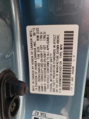 Photo 10 from auction – 2014 HONDA CR-V EX with VIN 2HKRM3H57EH501104