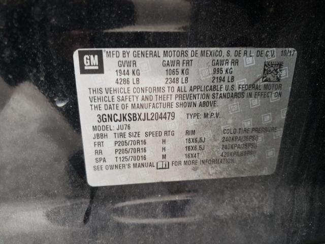 Photo 10 from auction – 2018 CHEVROLET TRAX LS with VIN 3GNCJKSBXJL204479