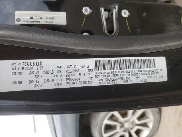 Photo 10 from auction – 2015 JEEP COMPASS LI with VIN 1C4NJDCB8FD292683