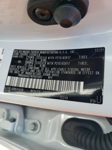 Photo 10 from auction – 2022 TOYOTA COROLLA CR with VIN 7MUAAAAG7NV005967