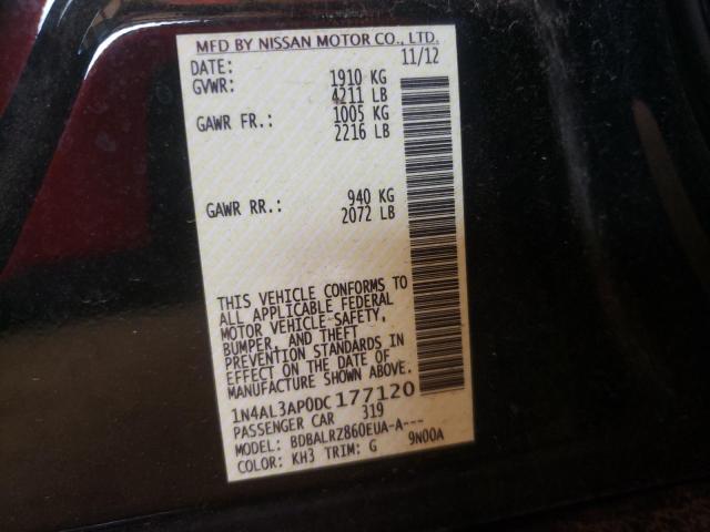 Photo 10 from auction – 2013 NISSAN ALTIMA 2.5 with VIN 1N4AL3AP0DC177120