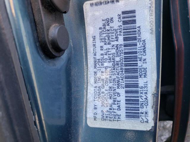 Photo 10 from auction – 1995 TOYOTA COROLLA with VIN 2T1AE04B9SC075578