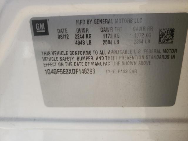 Photo 10 from auction – 2013 BUICK LACROSSE P with VIN 1G4GF5E3XDF148393