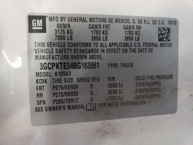 Photo 10 from auction – 2011 CHEVROLET SILVERADO with VIN 3GCPKTE34BG163861