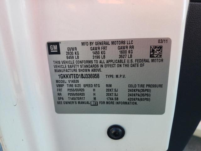Photo 10 from auction – 2011 GMC ACADIA DEN with VIN 1GKKVTED1BJ336958