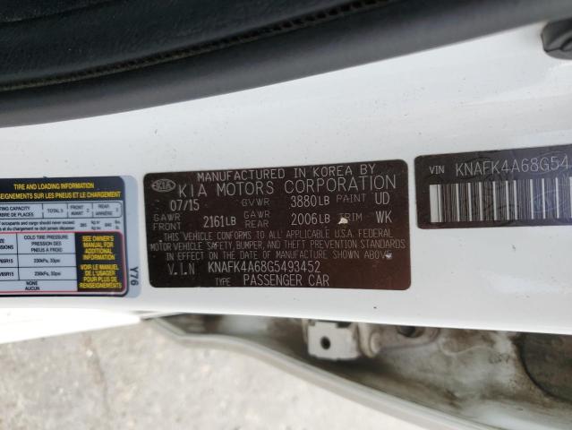 Photo 10 from auction – 2016 KIA FORTE LX with VIN KNAFK4A68G5493452