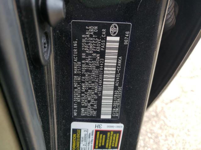 Photo 10 from auction – 2008 TOYOTA CAMRY CE with VIN 4T1BE46K88U784423