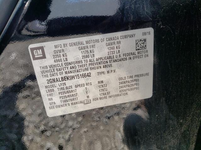 Photo 10 from auction – 2017 CHEVROLET EQUINOX LS with VIN 2GNALBEK9H1516642