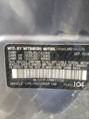Photo 10 from auction – 2017 MITSUBISHI MIRAGE G4 with VIN ML32F3FJ7HHF13709
