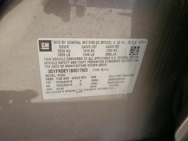 Photo 10 from auction – 2011 CADILLAC SRX LUXURY with VIN 3GYFNDEY1BS677923
