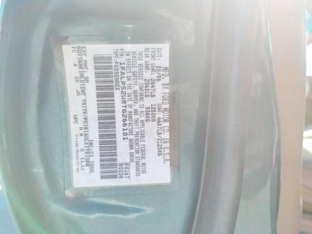 Photo 10 from auction – 1996 FORD TAURUS GL with VIN 1FALP52U8TG266101
