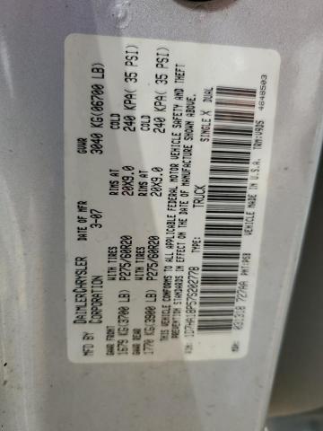 Photo 10 from auction – 2007 DODGE RAM 1500 S with VIN 1D7HA18P57S202778