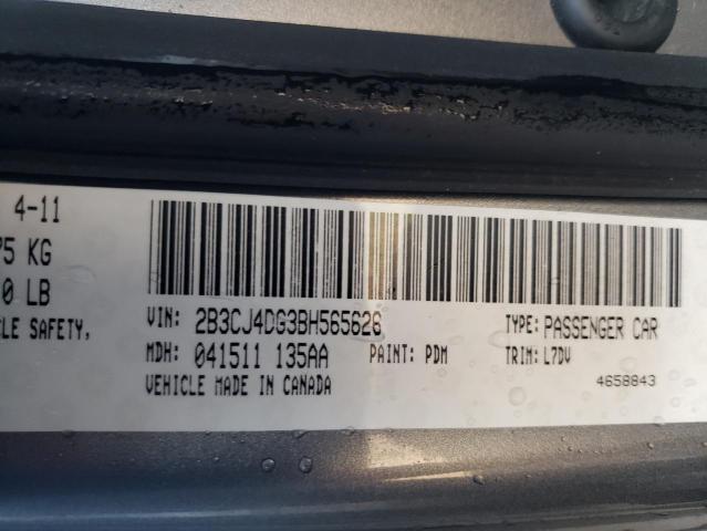 Photo 10 from auction – 2011 DODGE CHALLENGER with VIN 2B3CJ4DG3BH565626