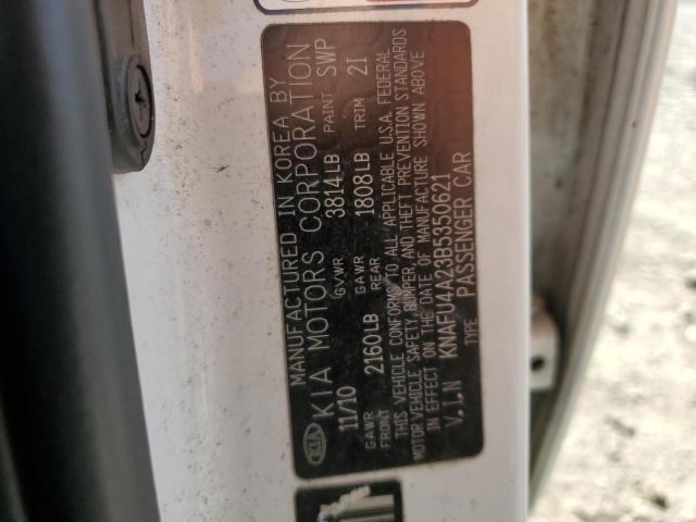 Photo 10 from auction – 2011 KIA FORTE EX with VIN KNAFU4A23B5350621