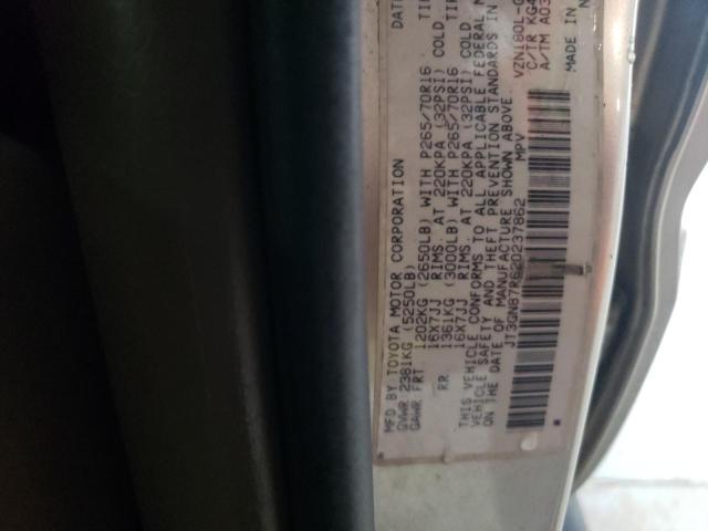 Photo 10 from auction – 2002 TOYOTA 4RUNNER LI with VIN JT3GN87R620237862