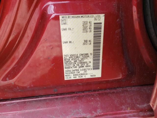 Photo 10 from auction – 2013 NISSAN ALTIMA 2.5 with VIN 1N4AL3AP9DC108703