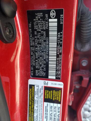 Photo 10 from auction – 2012 TOYOTA CAMRY BASE with VIN 4T1BF1FK5CU616453