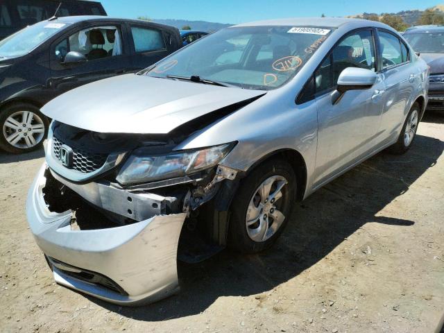 Photo 2 from auction – 2015 HONDA CIVIC LX with VIN 19XFB2E55FE067228