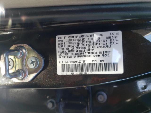 Photo 10 from auction – 2015 ACURA RDX TECHNO with VIN 5J8TB4H54FL027287