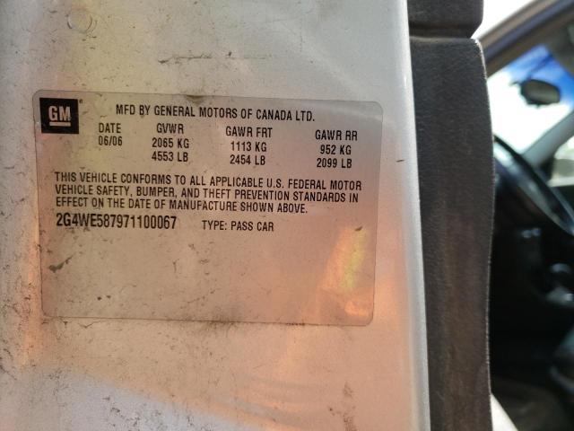 Photo 10 from auction – 2007 BUICK LACROSSE C with VIN 2G4WE587971100067