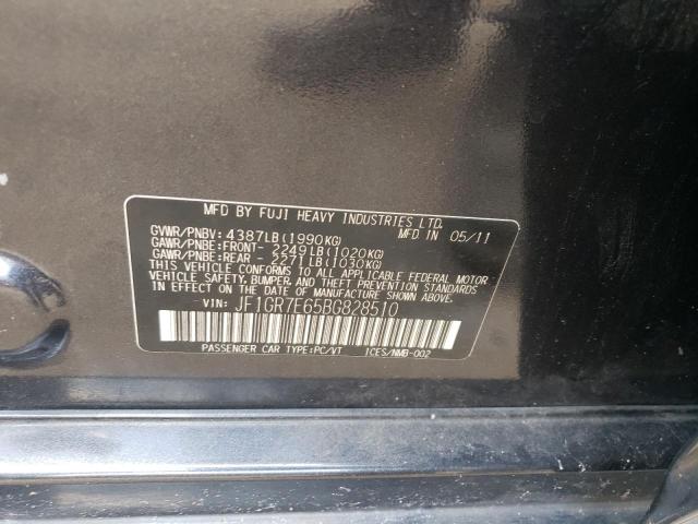 Photo 10 from auction – 2011 SUBARU IMPREZA WR with VIN JF1GR7E65BG828510