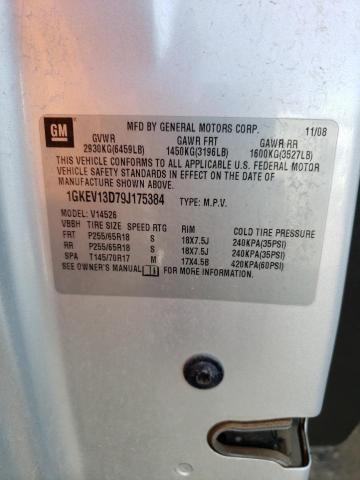 Photo 10 from auction – 2009 GMC ACADIA SLE with VIN 1GKEV13D79J175384