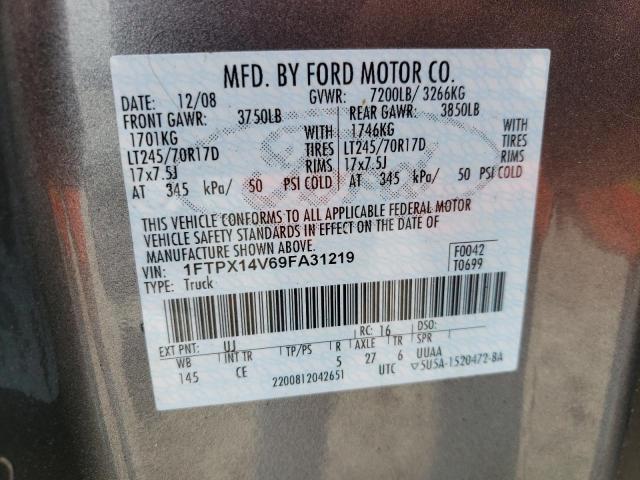 Photo 10 from auction – 2009 FORD F150 SUPER with VIN 1FTPX14V69FA31219
