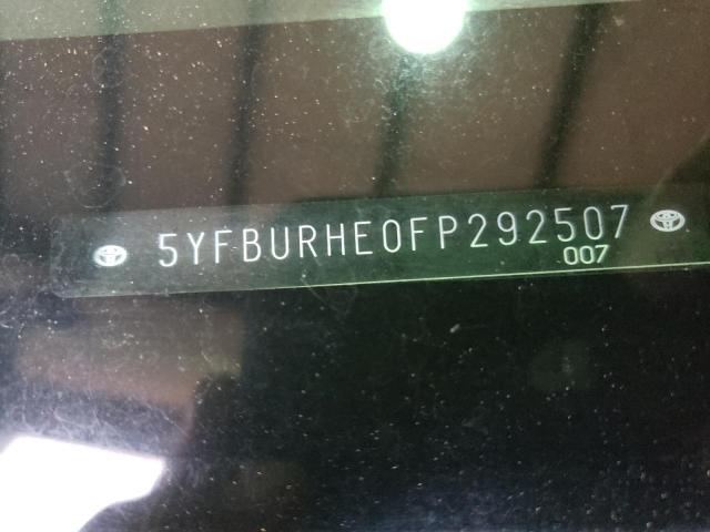 Photo 10 from auction – 2015 TOYOTA COROLLA L with VIN 5YFBURHE0FP292507