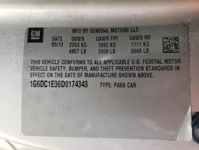 Photo 10 from auction – 2013 CADILLAC CTS with VIN 1G6DC1E36D0174343