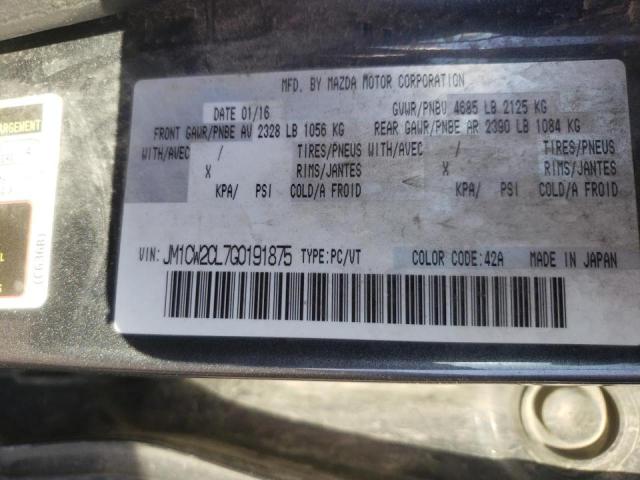 Photo 10 from auction – 2016 MAZDA 5 TOURING with VIN JM1CW2CL7G0191875