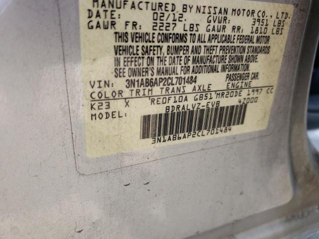 Photo 10 from auction – 2012 NISSAN SENTRA 2.0 with VIN 3N1AB6AP2CL701484