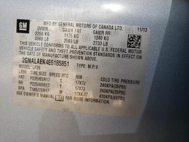 Photo 10 from auction – 2014 CHEVROLET EQUINOX LS with VIN 2GNALAEK4E6185851