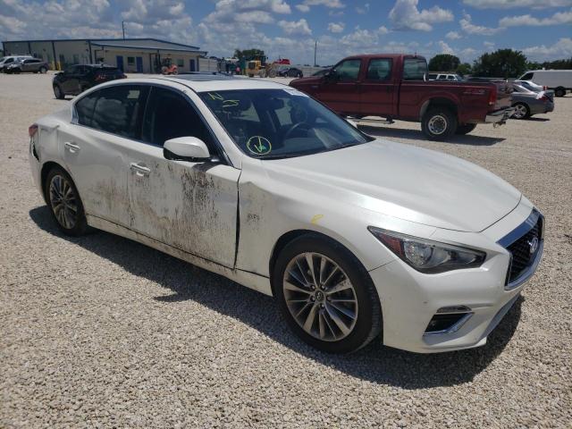 INFINITI Q50 LUXE 2019 with VIN JN1EV7AP1KM510321 - Photo from auction