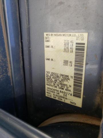 Photo 10 from auction – 2010 NISSAN MAXIMA S with VIN 1N4AA5AP4AC869278