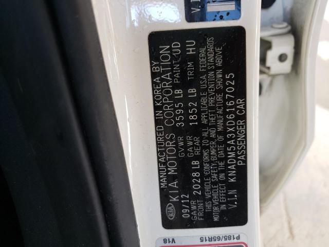 Photo 10 from auction – 2013 KIA RIO LX with VIN KNADM5A3XD6167025