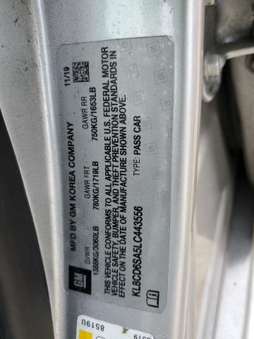 Photo 10 from auction – 2020 CHEVROLET SPARK 1LT with VIN KL8CD6SA5LC443556