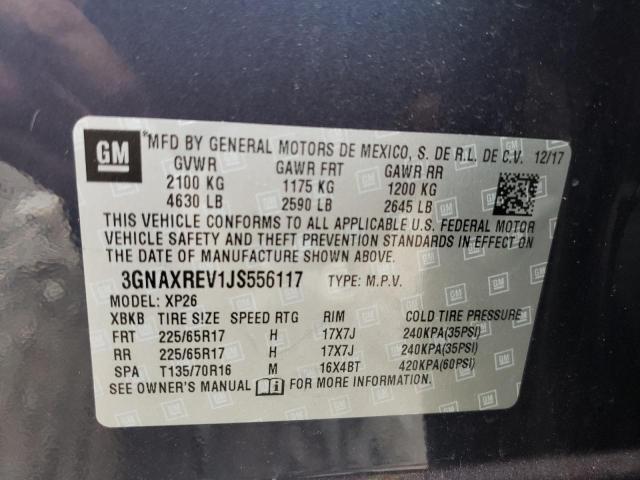 Photo 10 from auction – 2018 CHEVROLET EQUINOX LS with VIN 3GNAXREV1JS556117