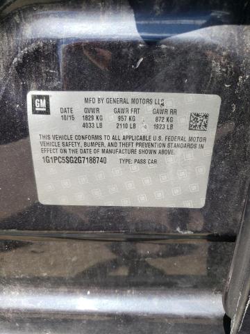 Photo 10 from auction – 2016 CHEVROLET CRUZE LIMI with VIN 1G1PC5SG2G7188740