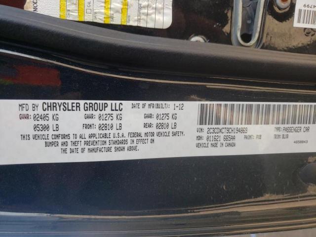 Photo 10 from auction – 2012 DODGE CHARGER R/ with VIN 2C3CDXCT9CH194869