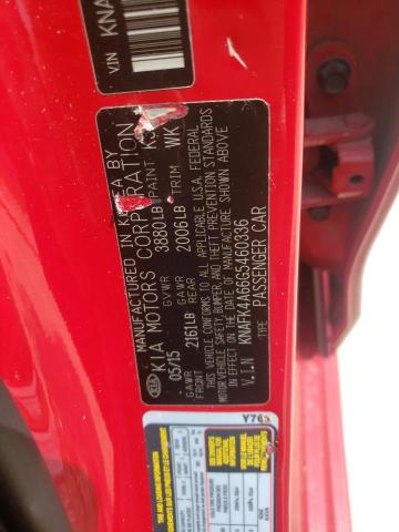 Photo 10 from auction – 2016 KIA FORTE LX with VIN KNAFK4A66G5460336