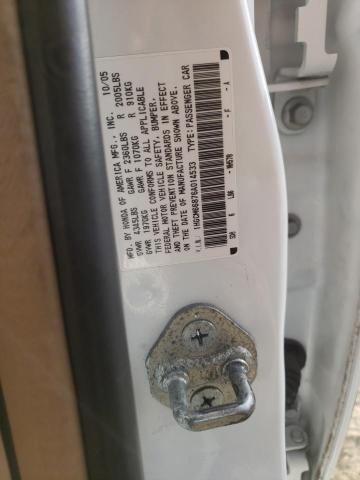 Photo 10 from auction – 2006 HONDA ACCORD with VIN 1HGCM66876A014533