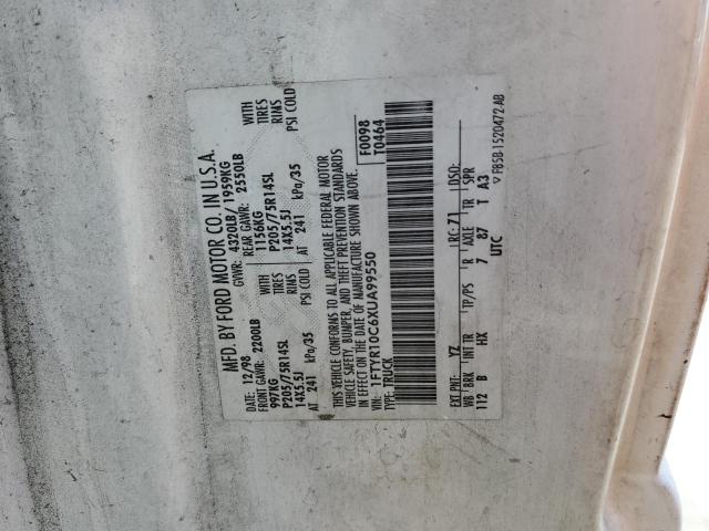 Photo 10 from auction – 1999 FORD RANGER with VIN 1FTYR10C6XUA99550