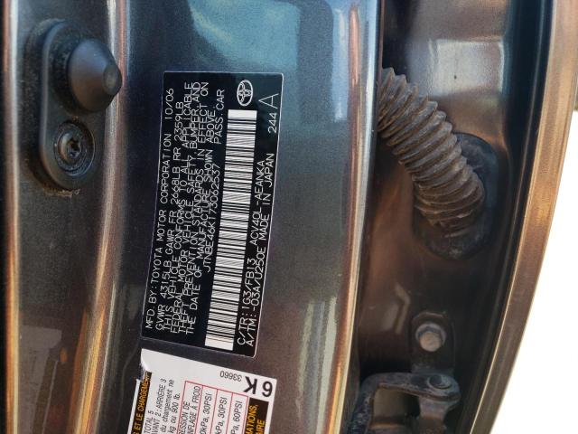 Photo 10 from auction – 2007 TOYOTA CAMRY CE with VIN JTNBE46K173062537