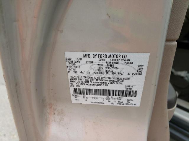 Photo 10 from auction – 2008 FORD ESCAPE XLS with VIN 1FMCU02Z98KB91815