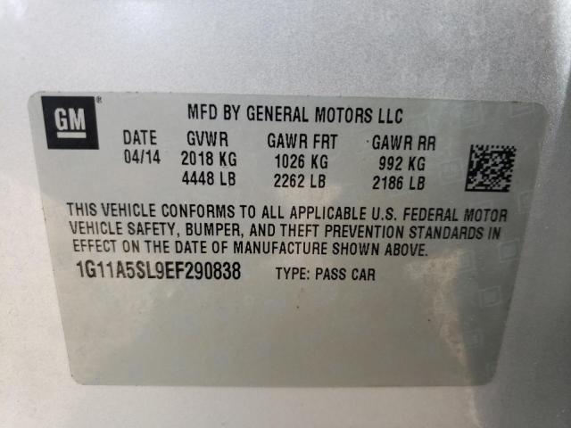 Photo 10 from auction – 2014 CHEVROLET MALIBU LS with VIN 1G11A5SL9EF290838
